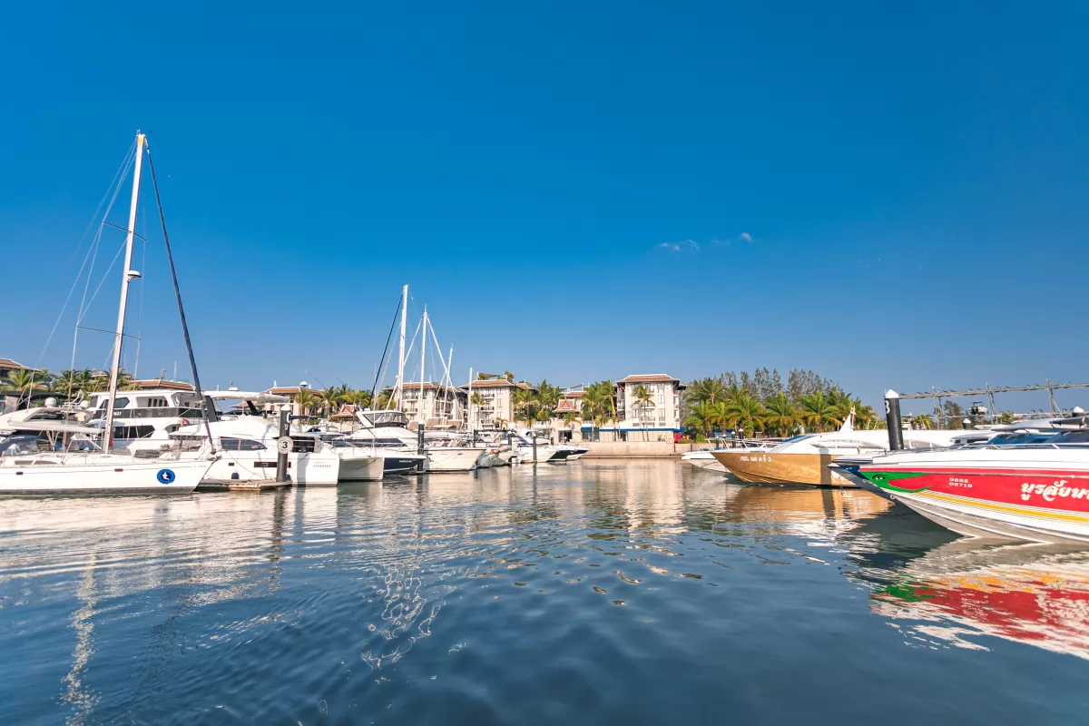 Arrive at Royal Phuket Marina Pier 